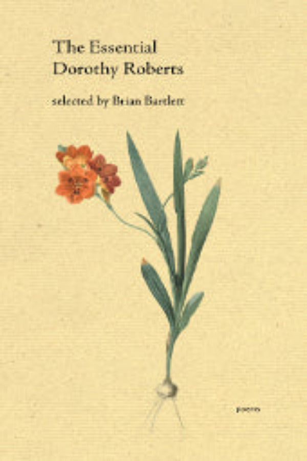The cover of 'The Essential Dorothy Roberts' book featuring a sketch of a flower with a beige background.
