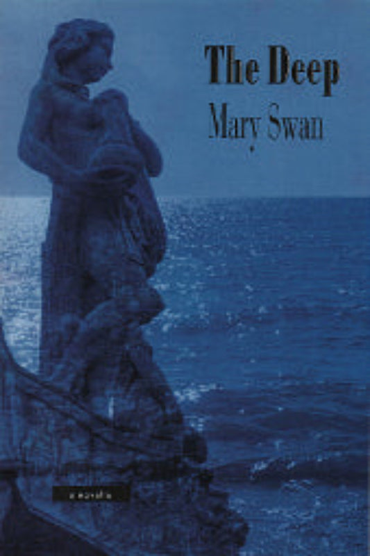 Book cover of 'The Deep' by Mary Swan, featuring a statue with a sea background.