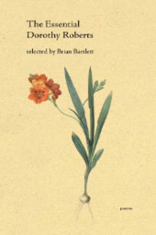 The cover of 'The Essential Dorothy Roberts' book featuring a sketch of a flower with a beige background.